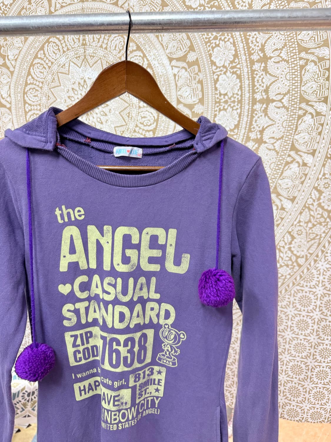 제페니즈 빈티지 여성 방울 롱 후드티 (Z1015) 상품이미지4