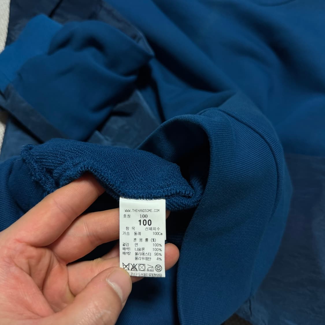 TIME 타임옴므 20s 나일론 배색 맨투맨 상품이미지5