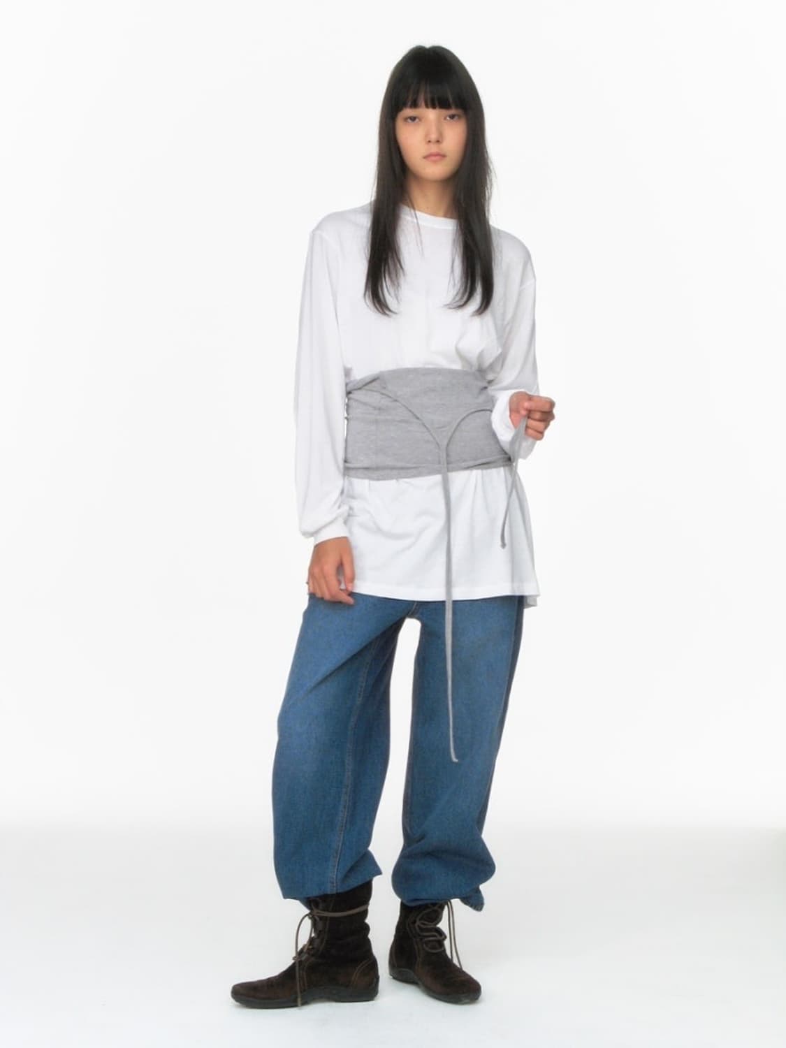 택o새제품) 리포스 앙고라 홀터넥 그레이 상품이미지2