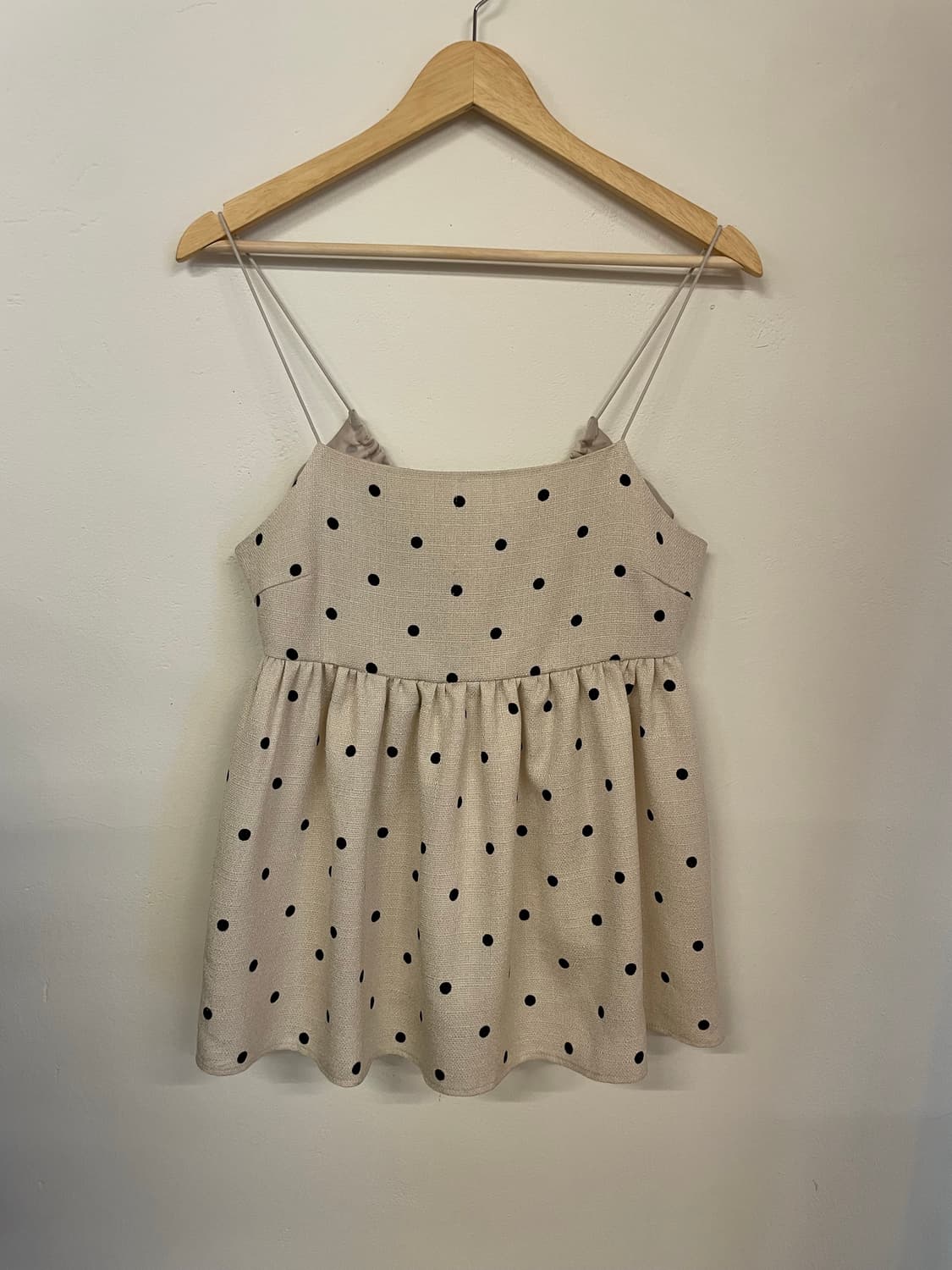 Dot print sleeveless top 상품이미지1