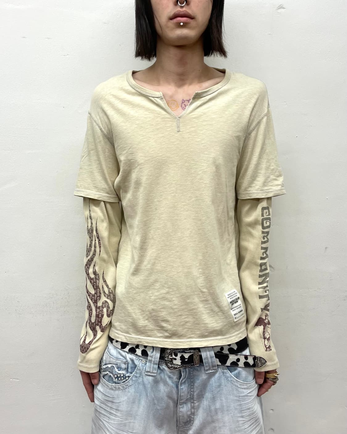 Western Flame Layered Long Sleeve 상품이미지1