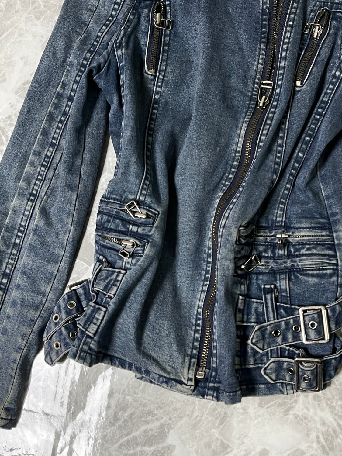 (Unknown)denim rider jacket 상품이미지3