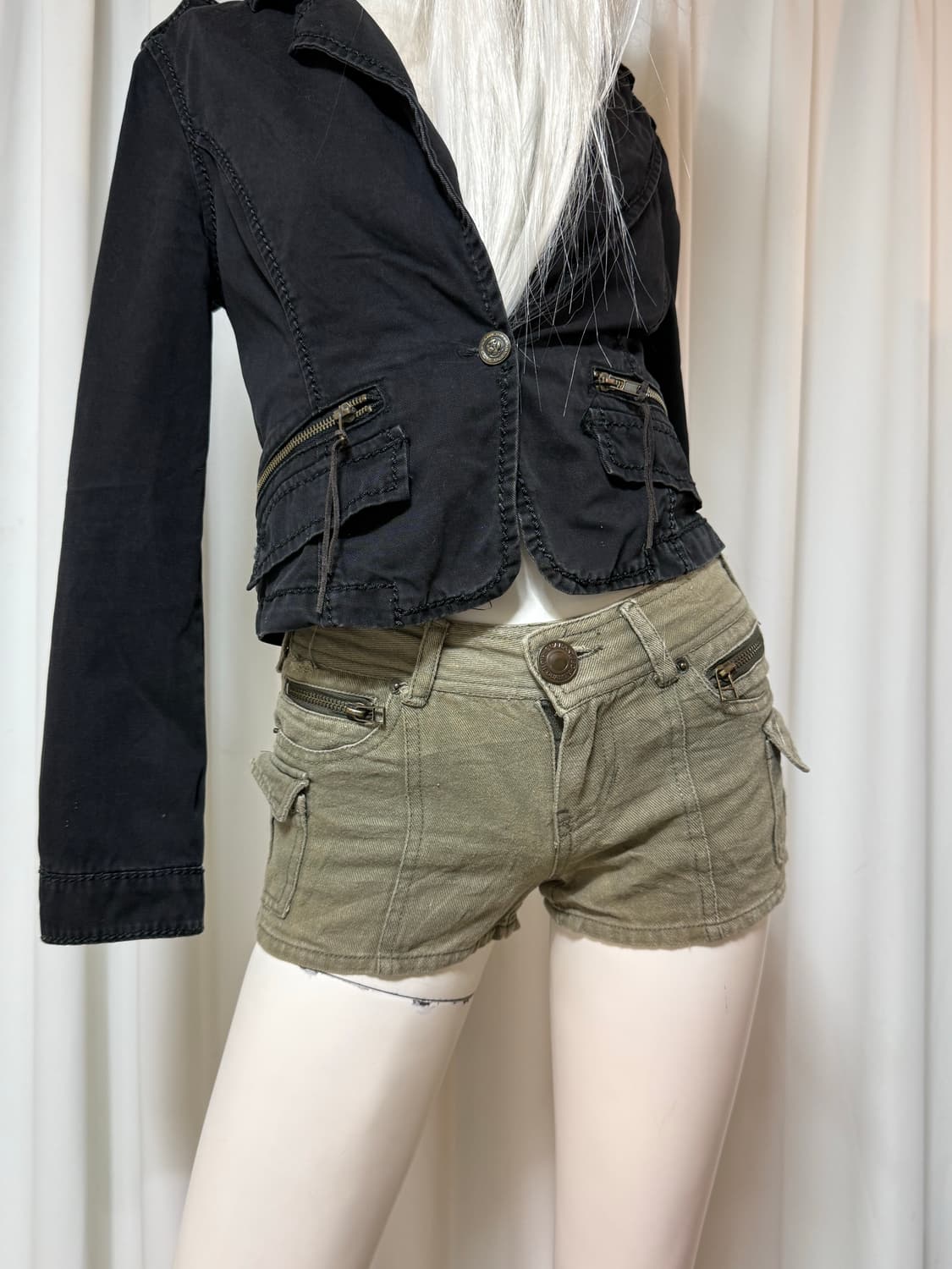 빈티지 갸루맛 숏츠 상품이미지2