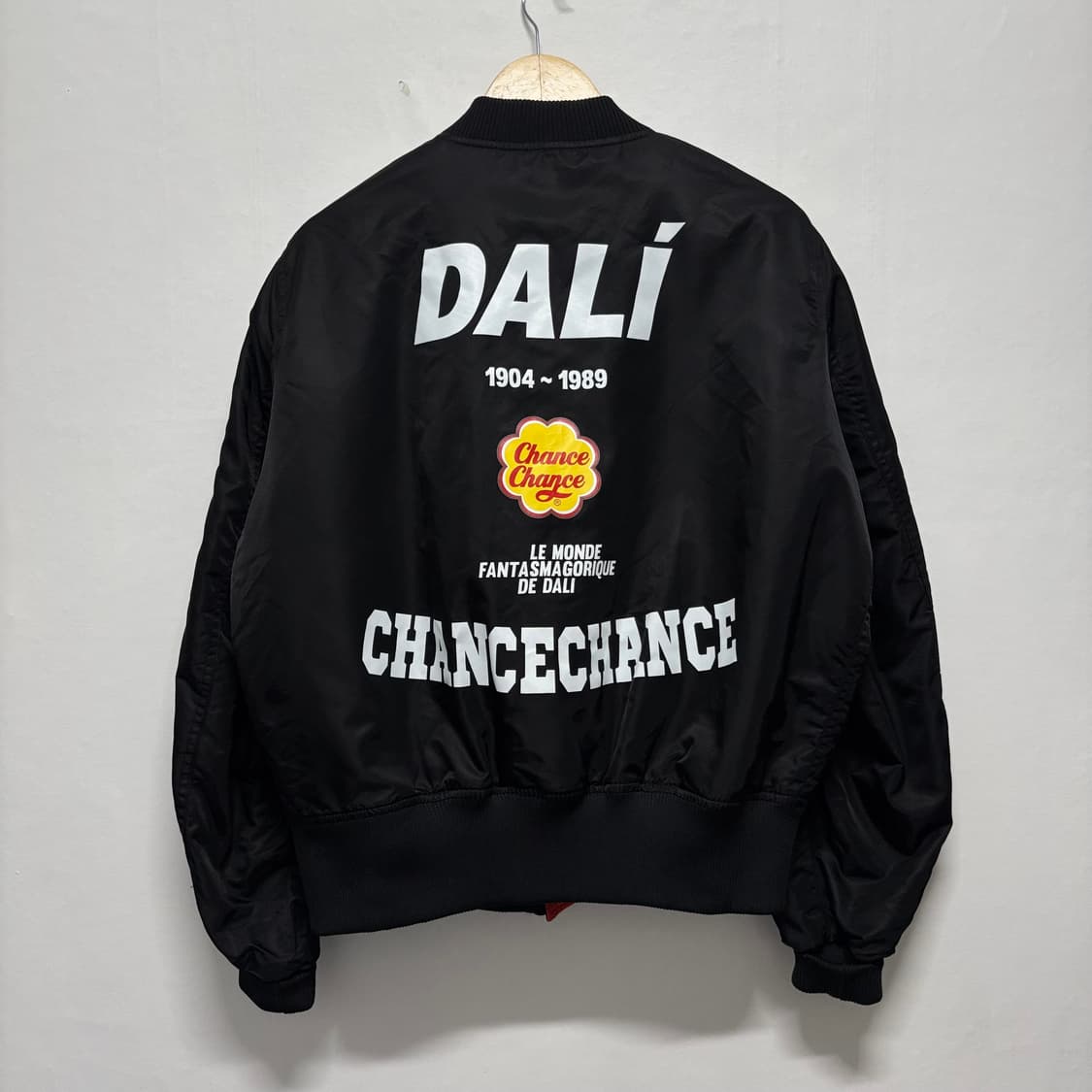 챈스챈스 블랙 프린팅 항공점퍼 상품이미지4