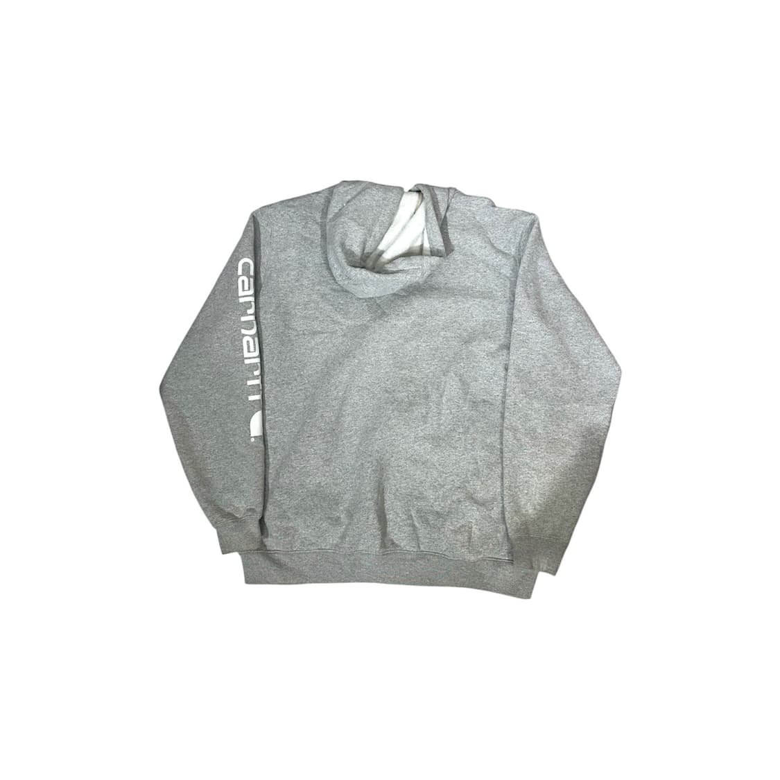 칼하트 그레이 오버핏 화이트 사이드 로고 후드티 L 상품이미지5