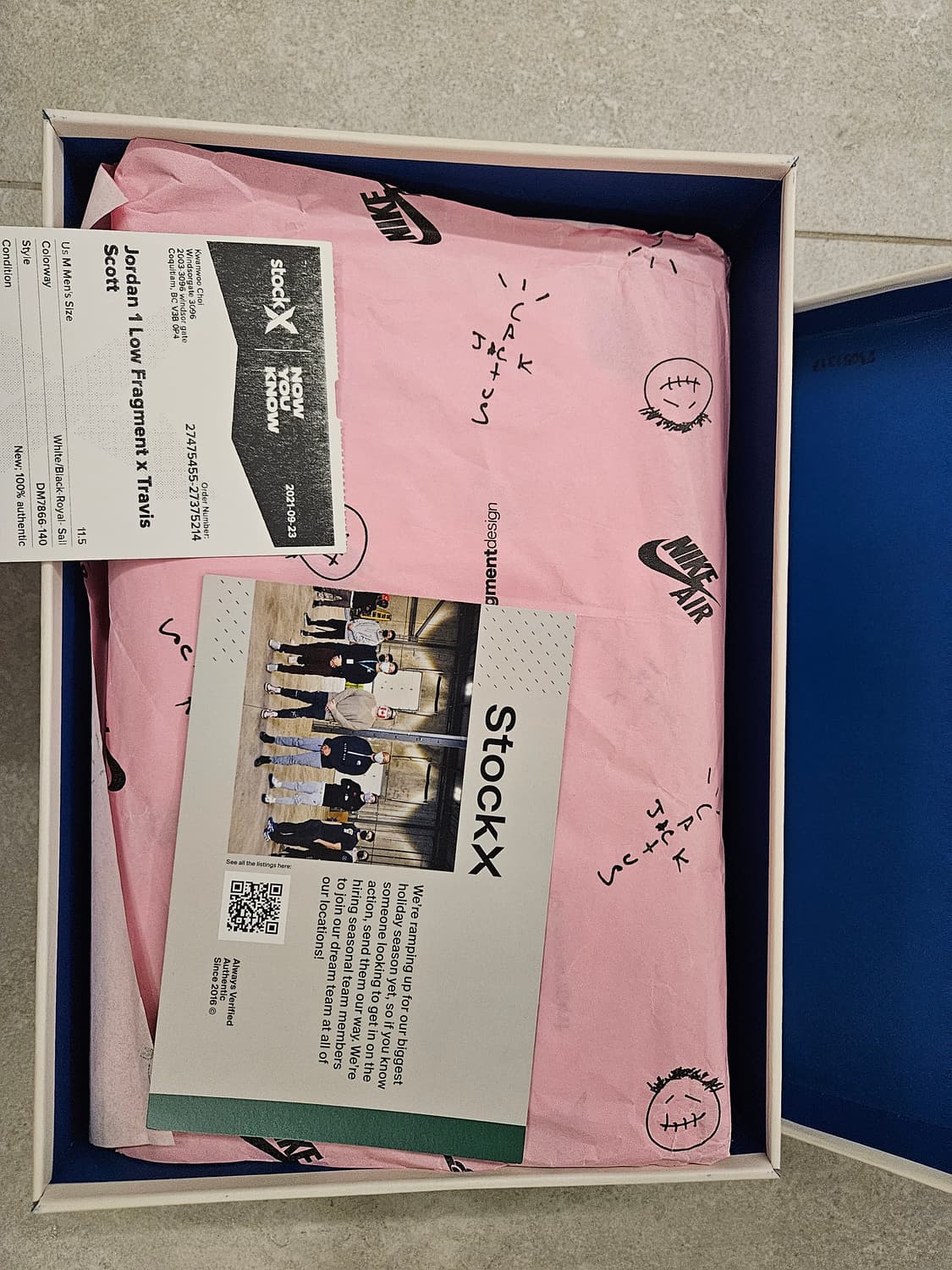 조던 트래비스캇 로우 프라그먼트 상품이미지2