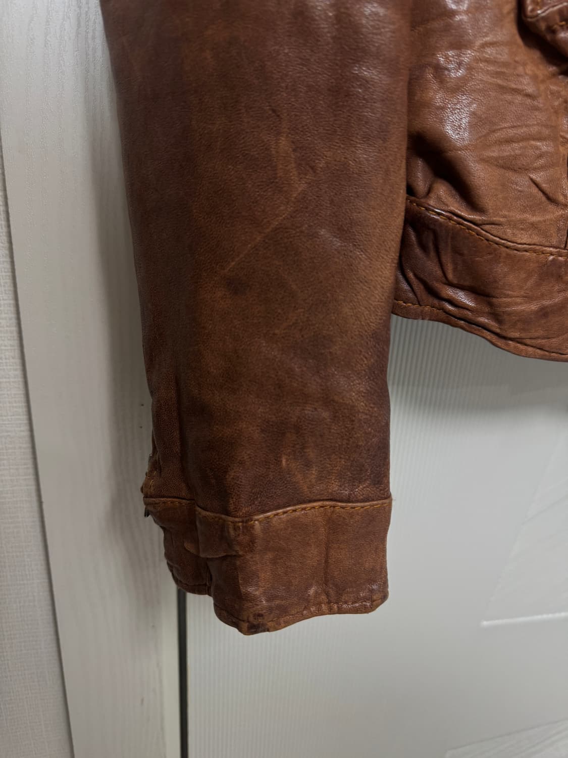 닐바렛 버팔로 레더자켓 xs 상품이미지6