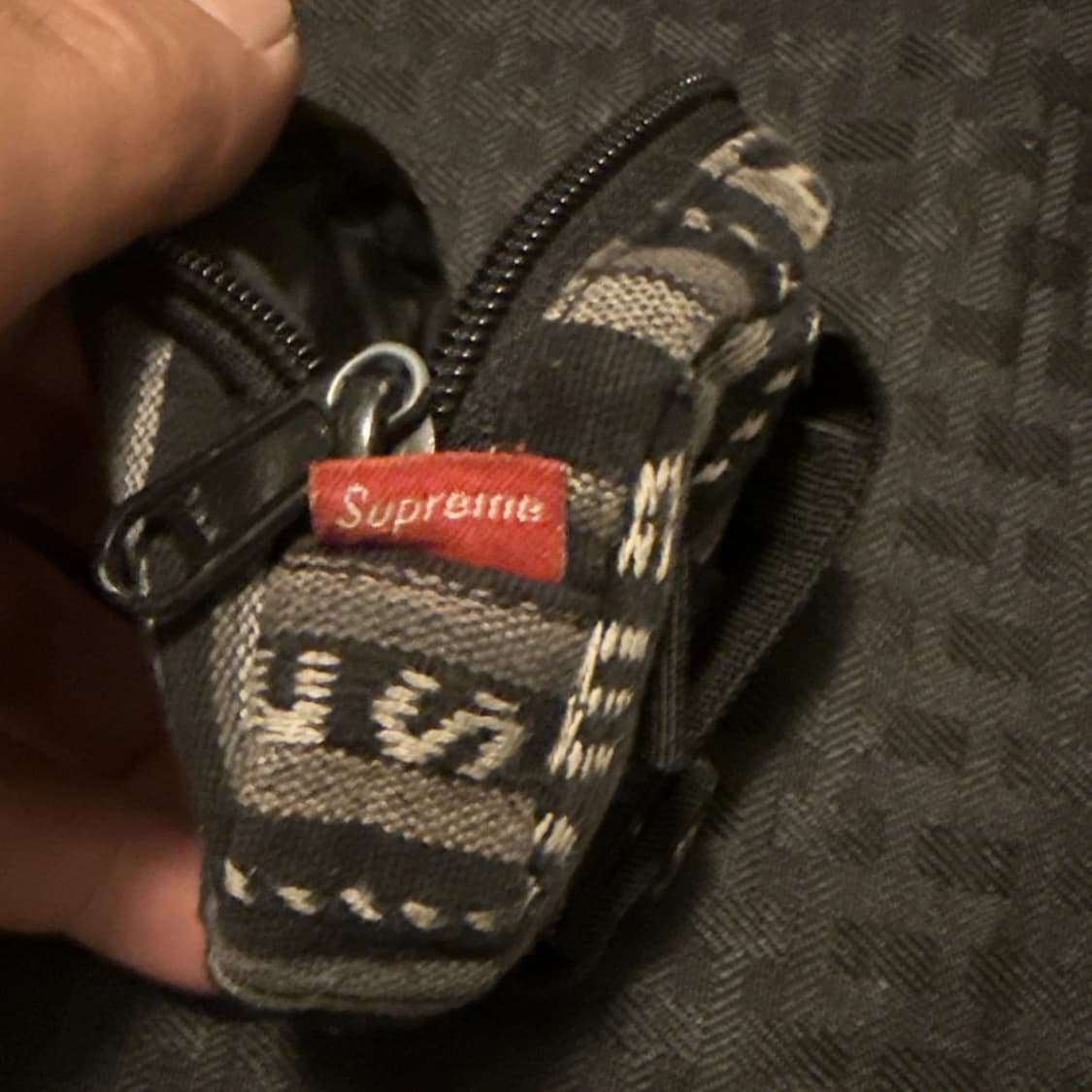 20SS 슈프림 우븐 스트라이프 코인 파우치 상품이미지4