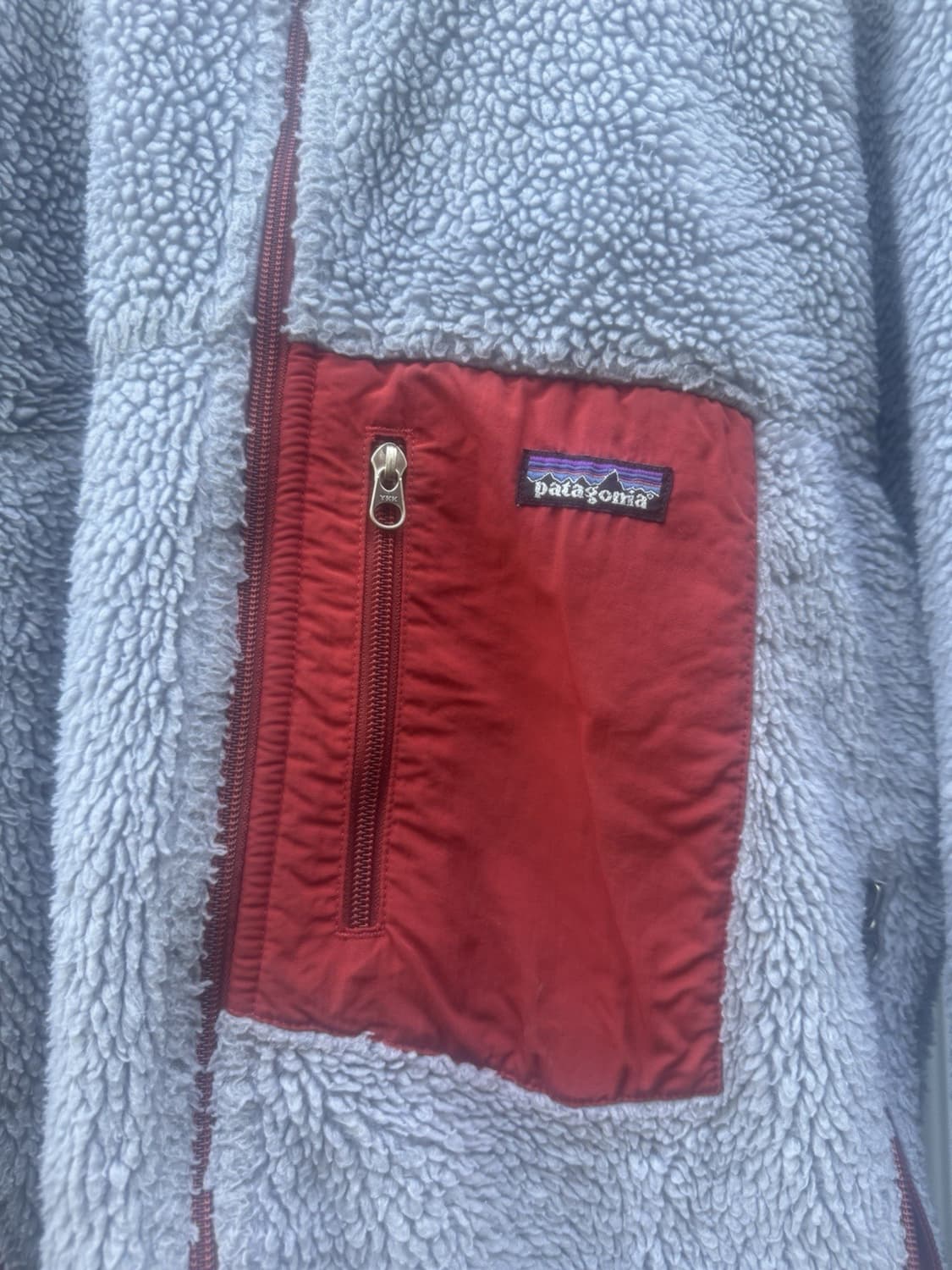 파타고니아 클래식 레트로-X 플리스 자켓 니켈/레드 상품이미지2