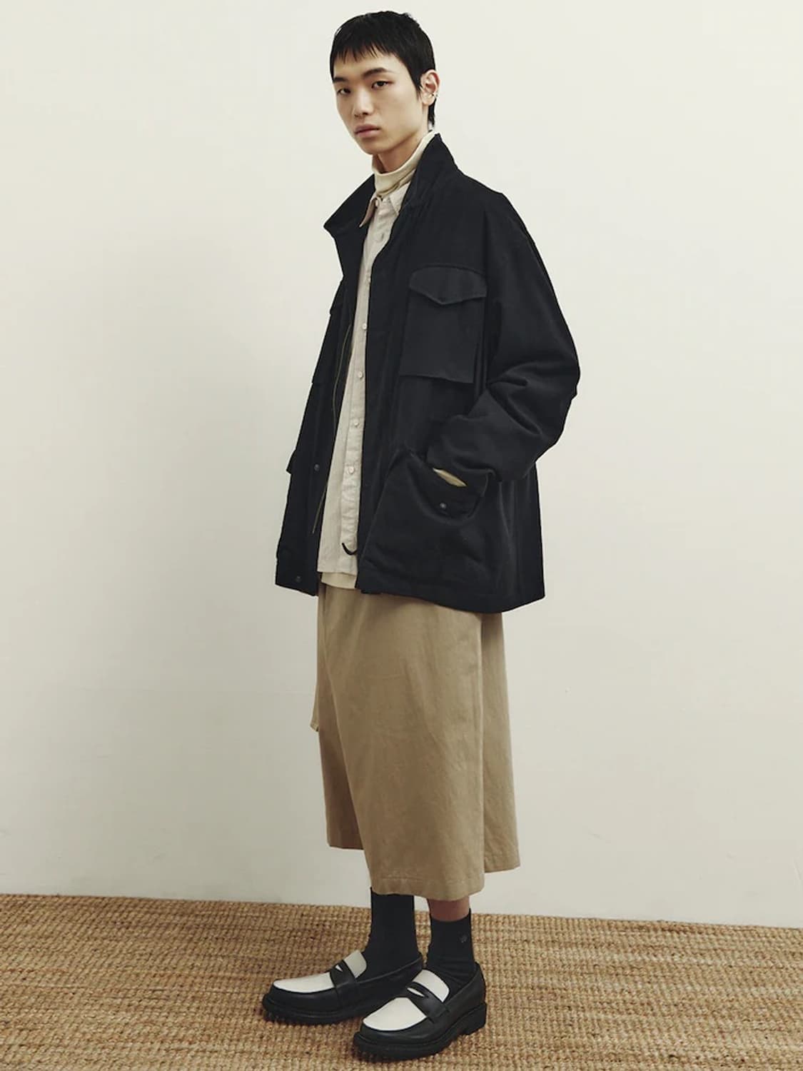 [M] 유스 25SS silk nep m-65 jacket_블랙 상품이미지2