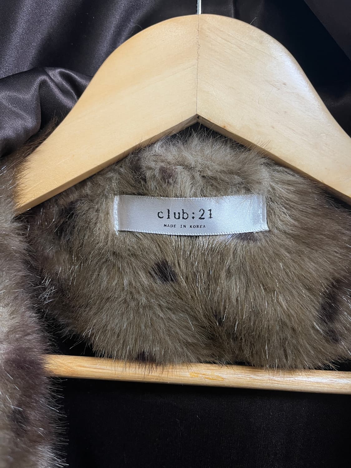 올드 빈티지 레오파드 퍼 후드 자켓 상품이미지9