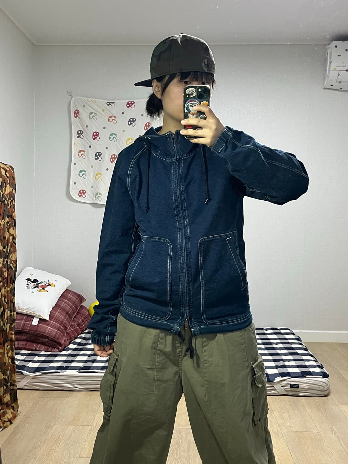 M2squared 엠투스퀘어드 데님 후드집업 상품이미지4