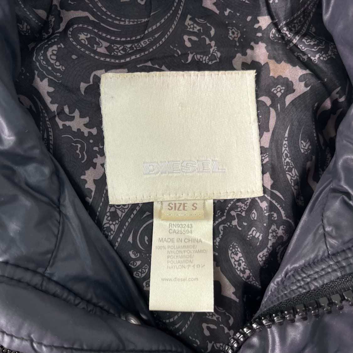 W 95 디젤 Y2K 빈티지 멀티 지퍼 봄버 자켓 상품이미지3