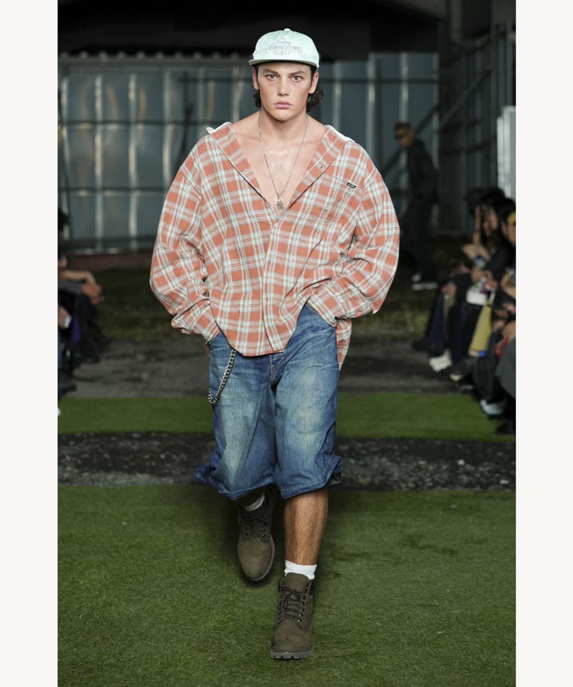 [M] 카미야 후디드 체크 셔츠 25ss 상품이미지1