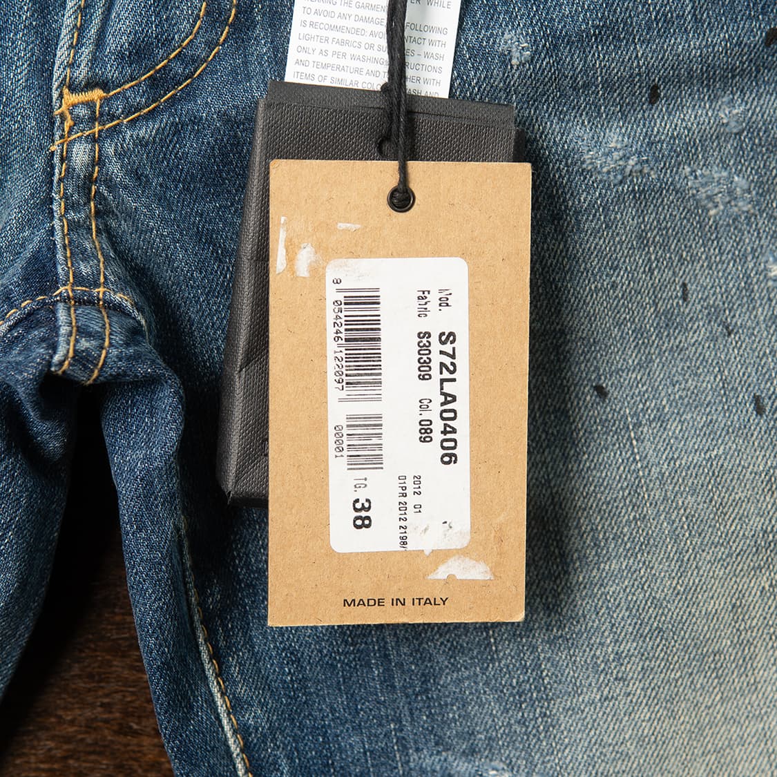 [25] 디스퀘어드 2012ss 슬림핏 워싱 데님팬츠  상품이미지8