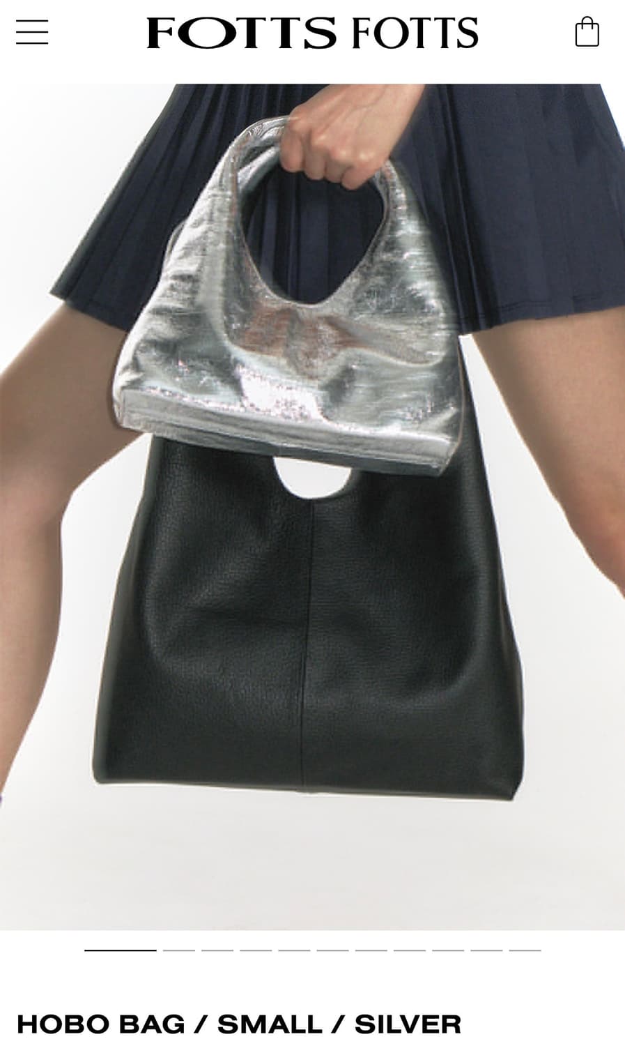 포츠포츠 fottsfotts 실버 백 리본빛 상품이미지3