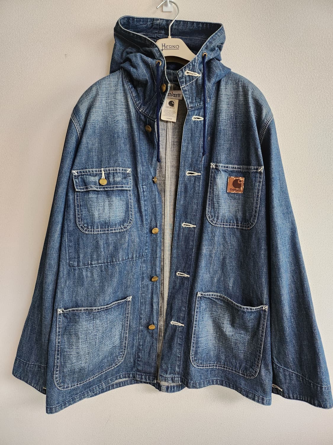 칼하트 후드워크데님자켓(L 상품이미지3