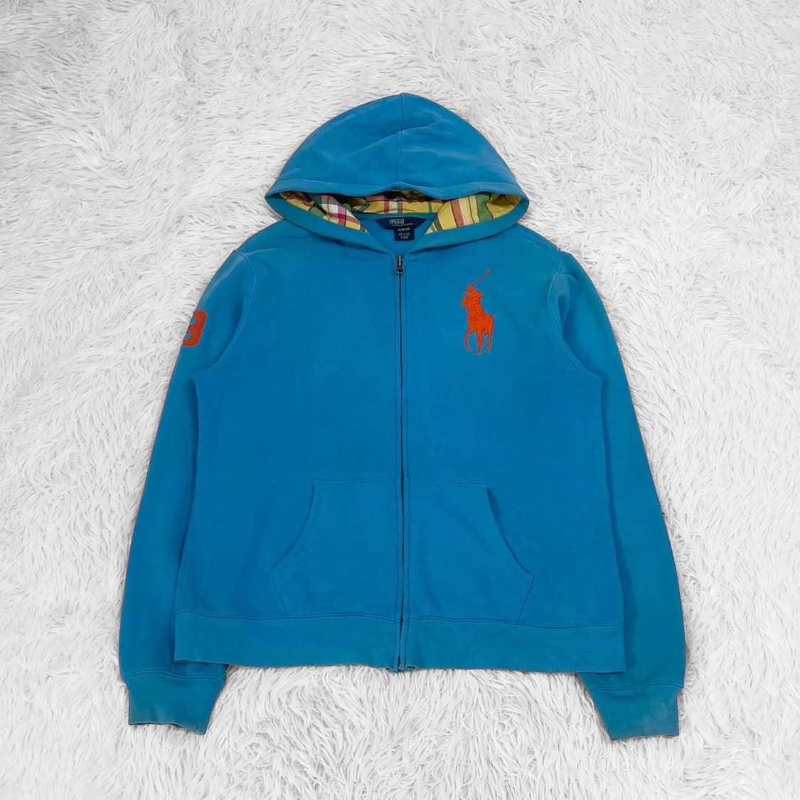 폴로 랄프로렌 빅 포니 후드집업 소라 상품이미지2