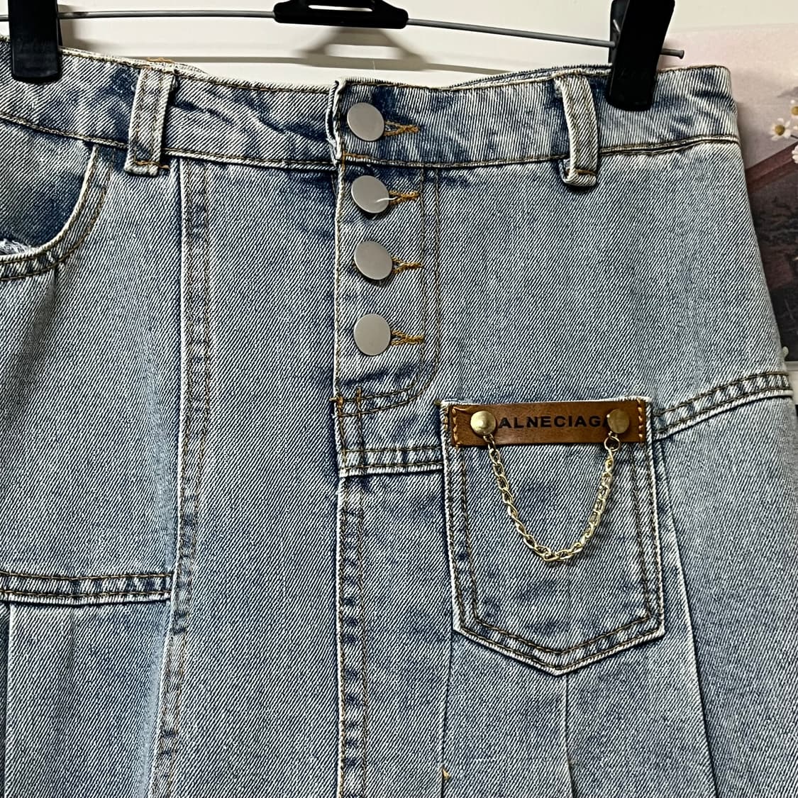 연청 데님 스커트 빈티지스커트  상품이미지2