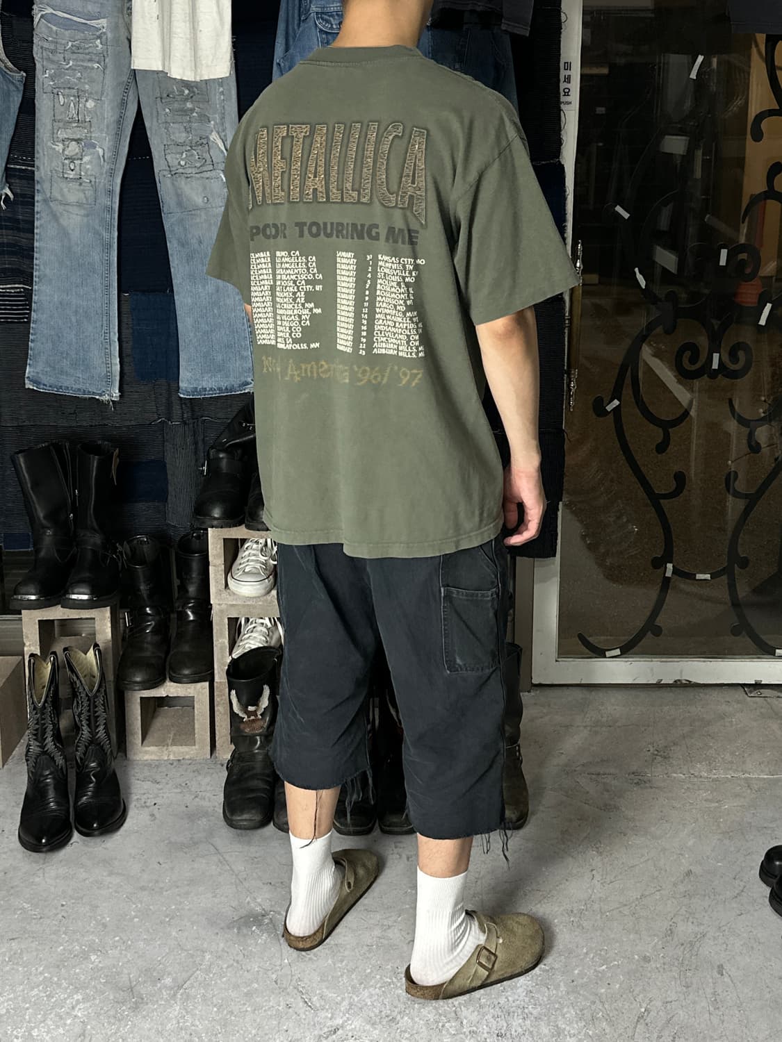 90's OG 메탈리카 티셔츠 자이언트 택 빈티지 밴드티 밴드티셔츠 상품이미지3