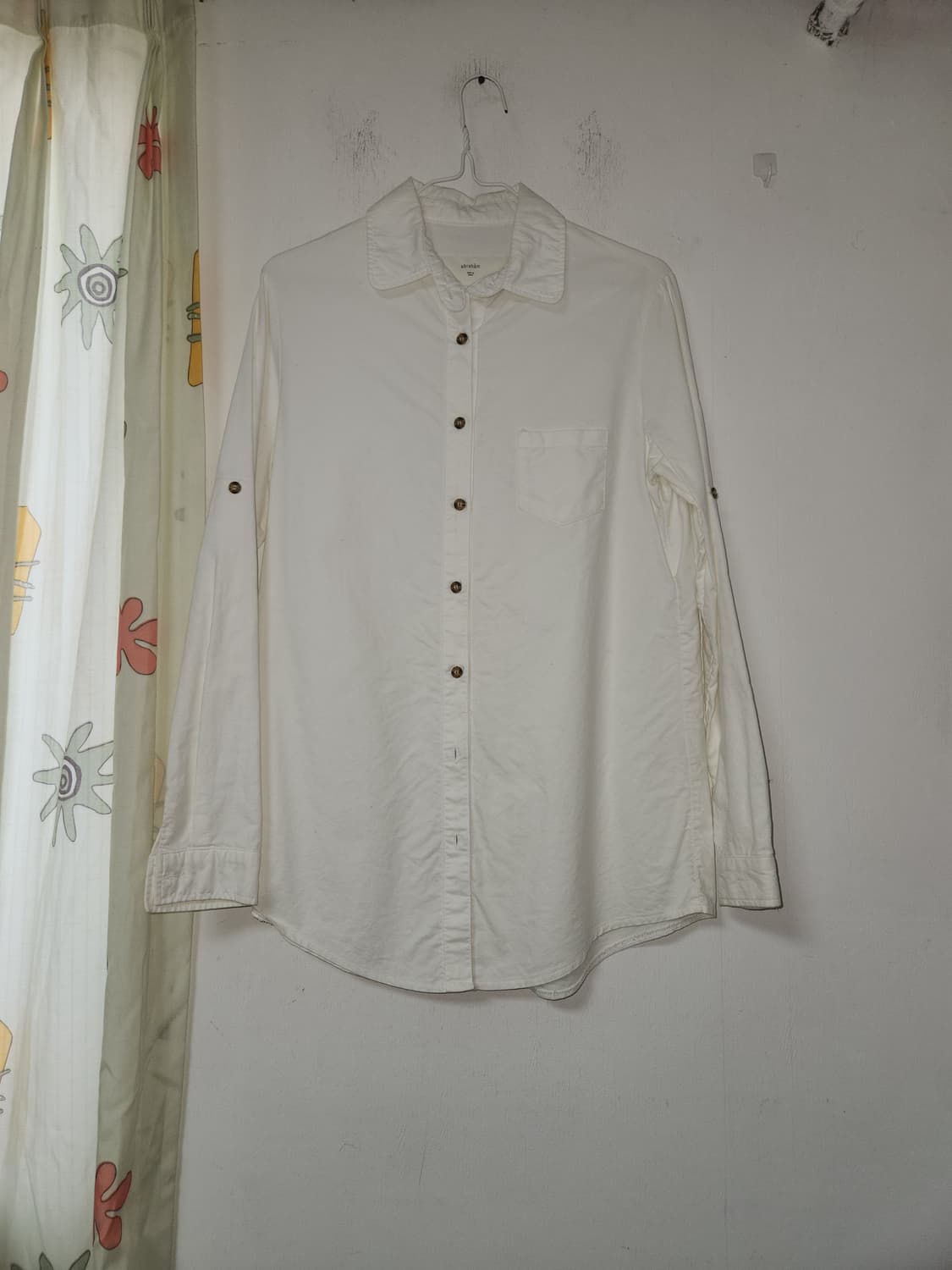 아브라함 여성 면  화이트 셔츠 F 상품이미지1