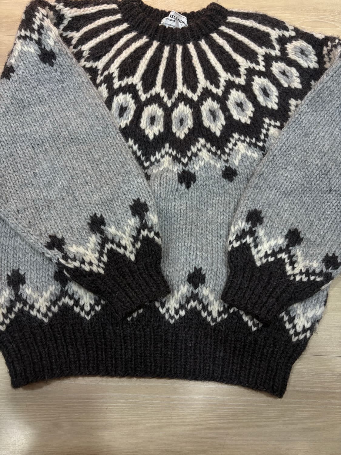 노르딕 패턴 빈티지 니트 상품이미지3