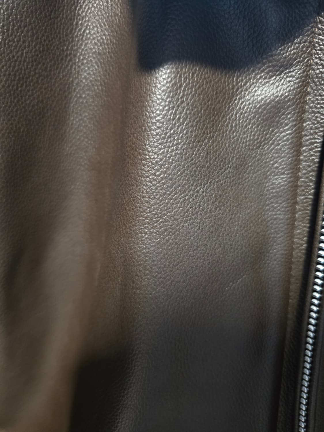 도프제이슨 워시드 티 코어 레더 싱글 자켓 브라운 XL 소가죽 상품이미지7