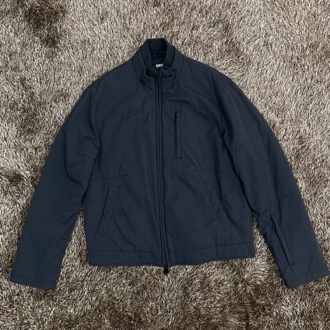 디케이엔와이 DKNY 블랙 하이넥 집업 점퍼 M (100) 상품이미지1