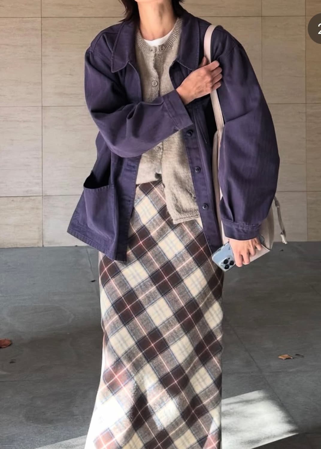 이얼즈어고 프렌치 워크 자켓 퍼플 상품이미지10