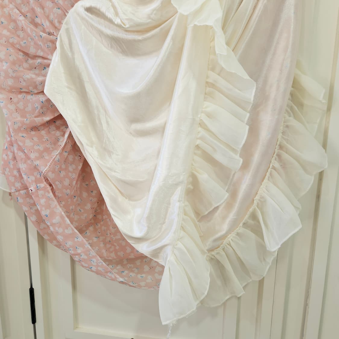 연핑크 하트 프릴 원피스 상품이미지8