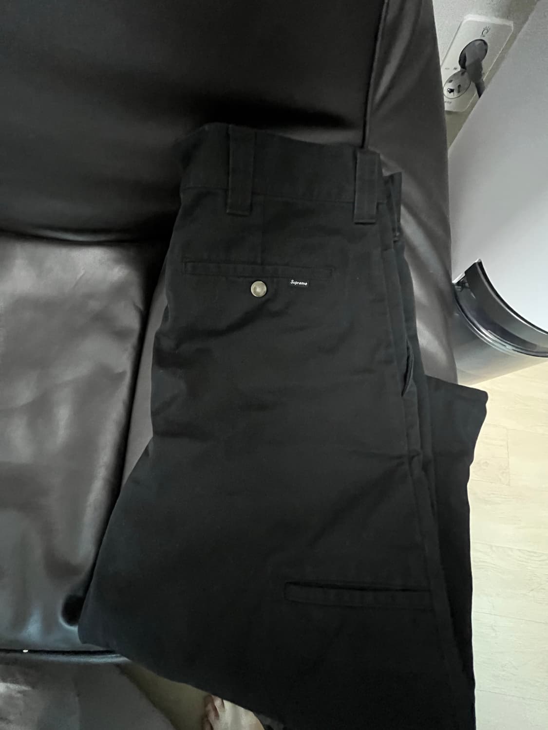 슈프림 워크 팬츠 블랙 상품이미지1
