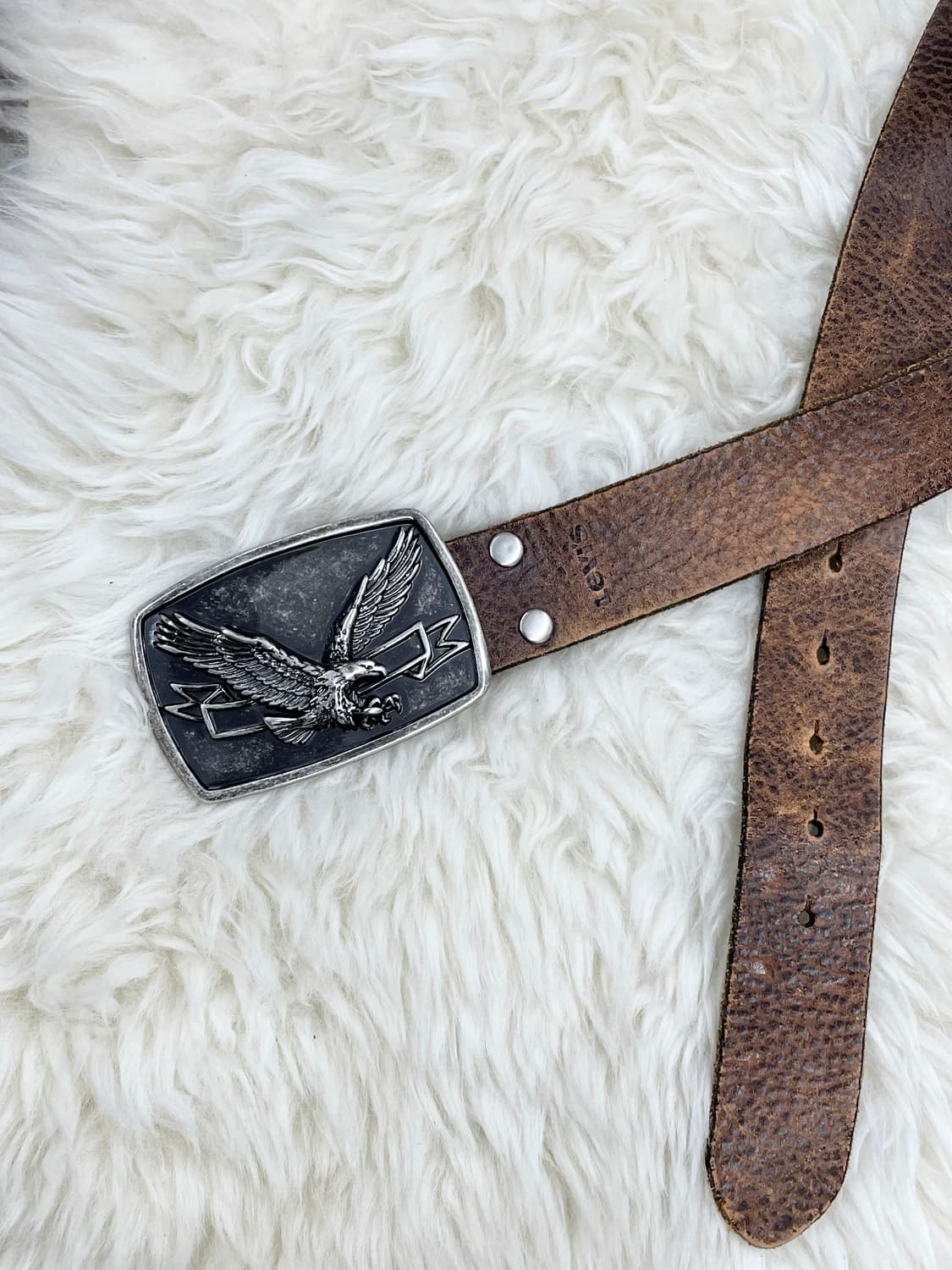리바이스 리얼레더 독수리 버클 벨트 상품이미지7