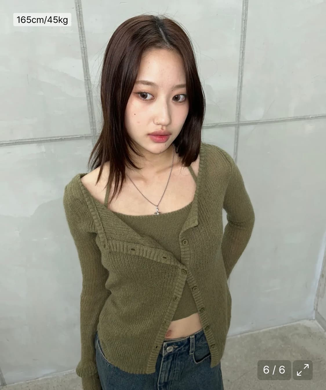 오디너리 홀리데이 LAYERED HALTER KNIT SET 상품이미지4