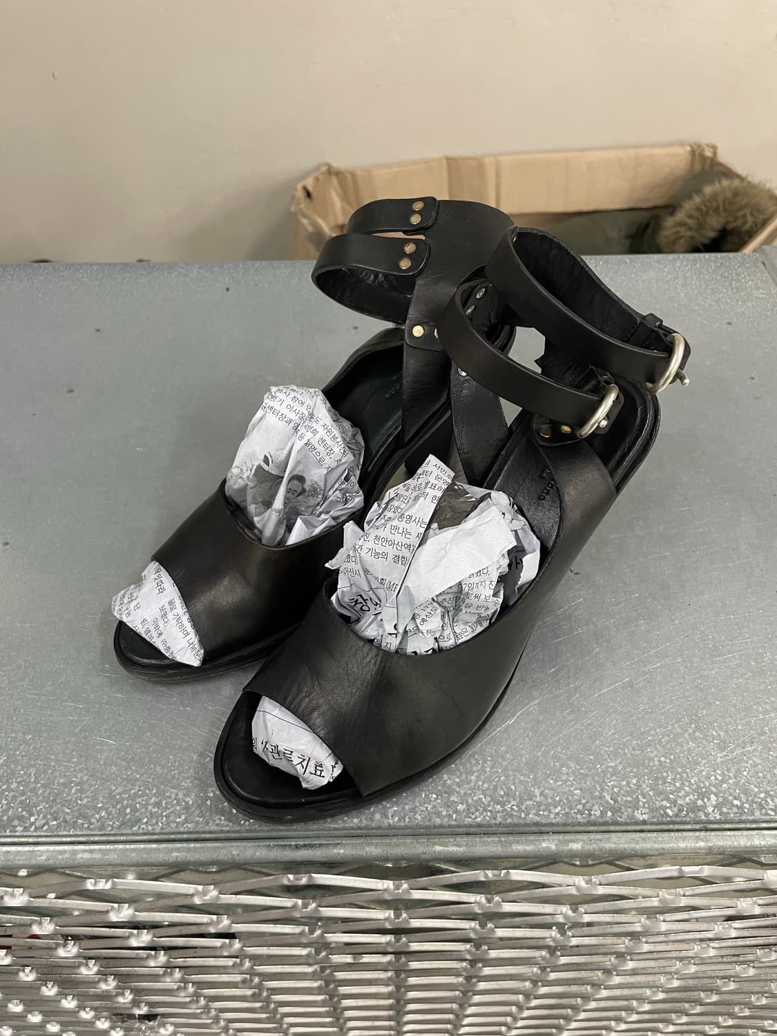 레그앤본 블랙 레더 힐 37 상품이미지2