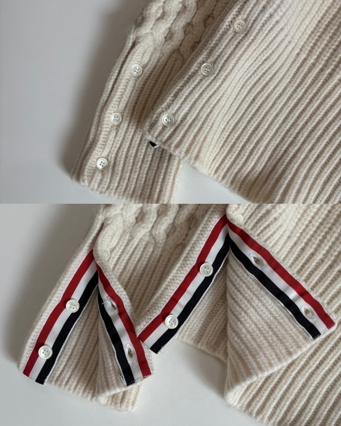 Thom Browne 톰브라운 아란 케이블 아이보리 울 니트 상품이미지8