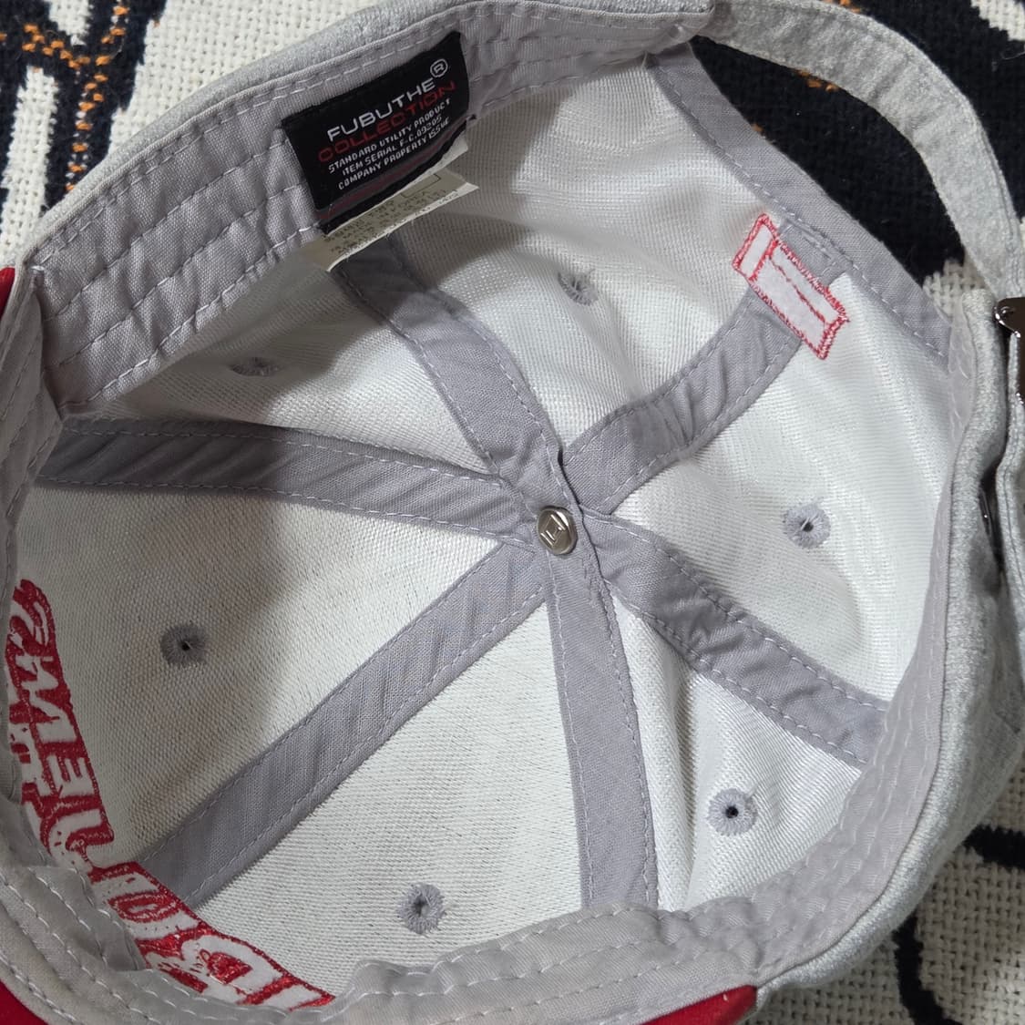 후부 그레이 코튼 힙합 자수 볼캡 상품이미지6