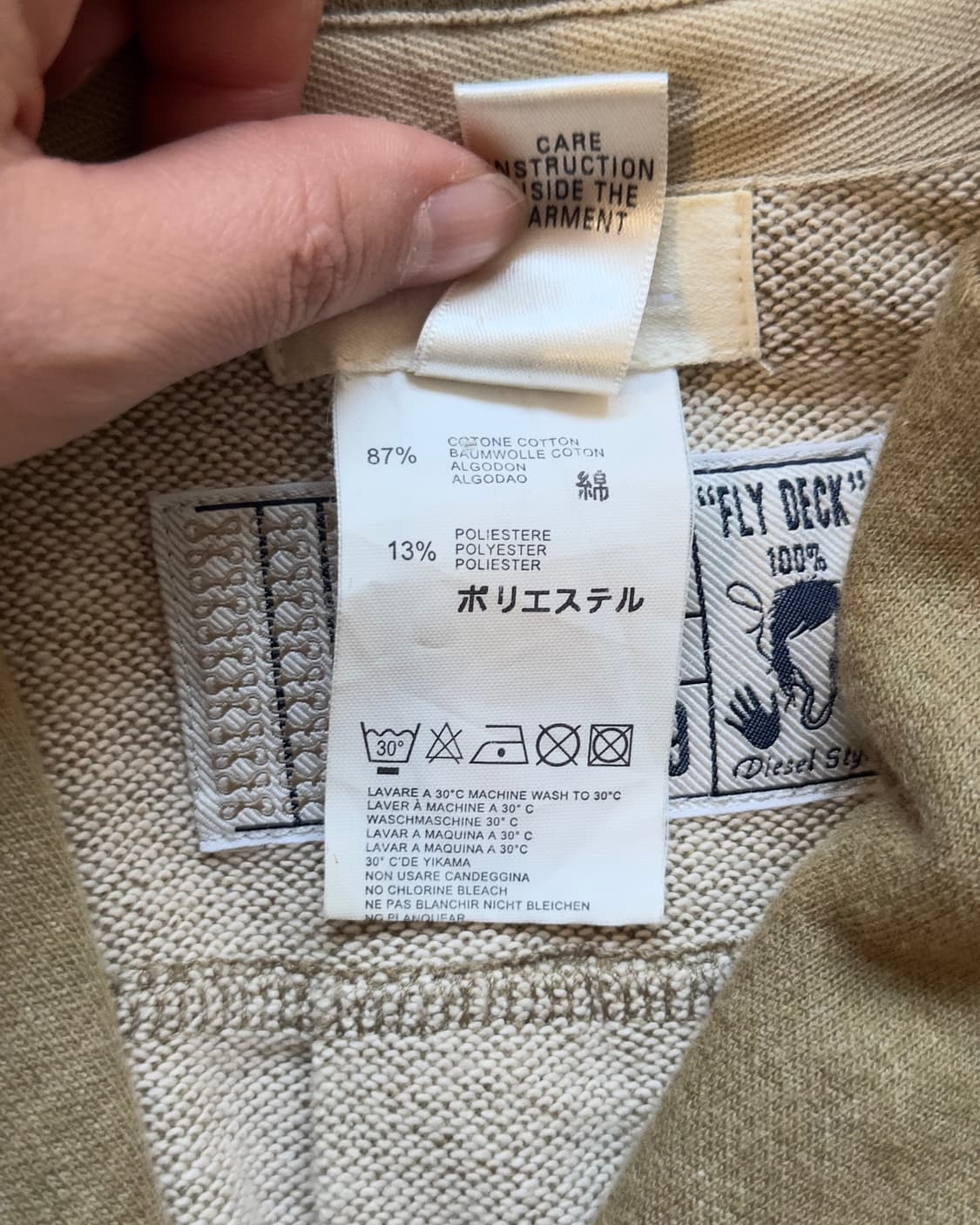 [DIESEL] Short Double-Breasted Sweat Jac 상품이미지6