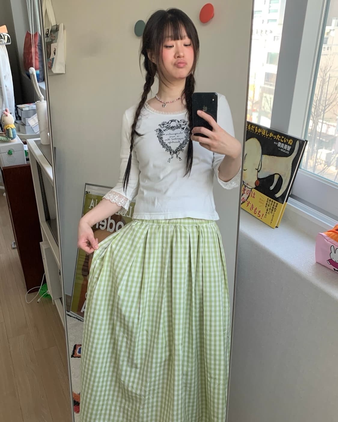 melon soda.. maxi skirt 상품이미지2