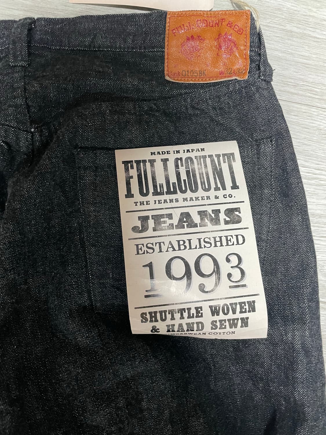 풀카운트 0105bk 32사이즈 상품이미지2