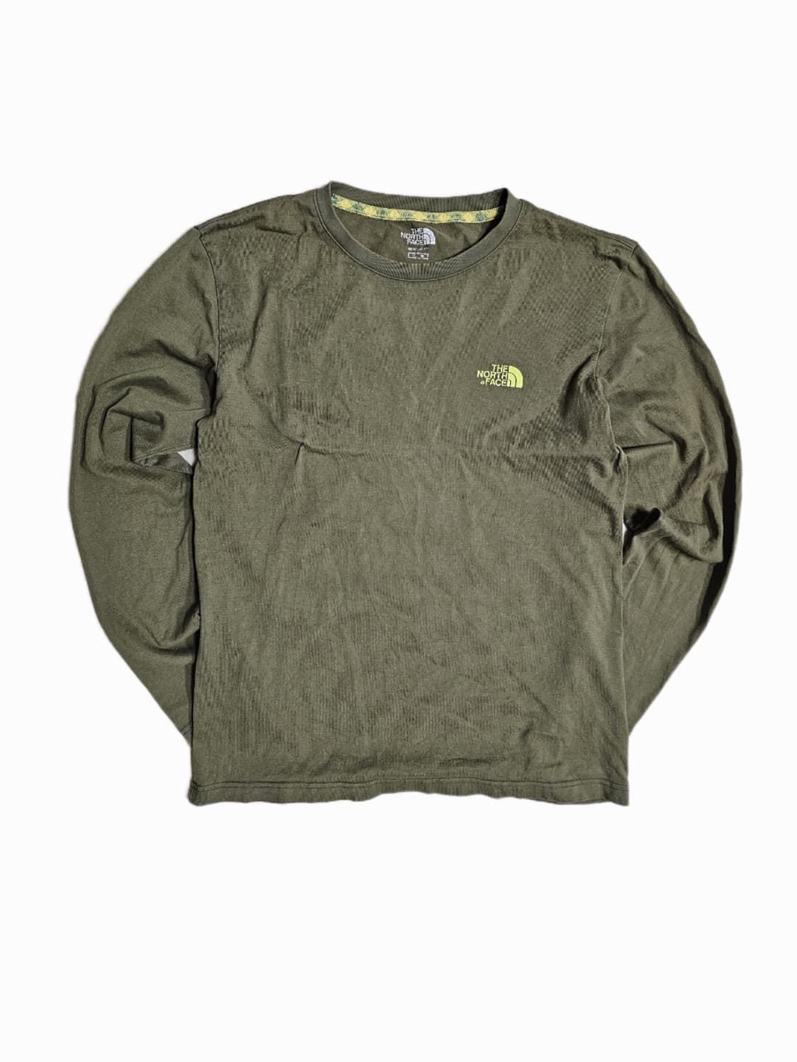 노스페이스 긴팔 티셔츠 XL 카키 상품이미지1