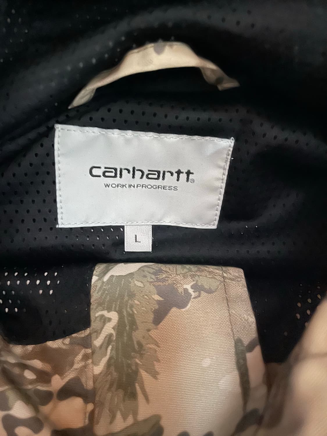 칼하트 wip 카모 아노락 풀오버 바람막이 L 상품이미지3