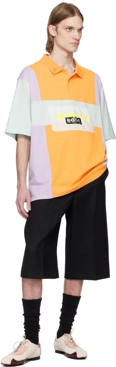 Martine Rose — Orange Panelled Polo 상품이미지4