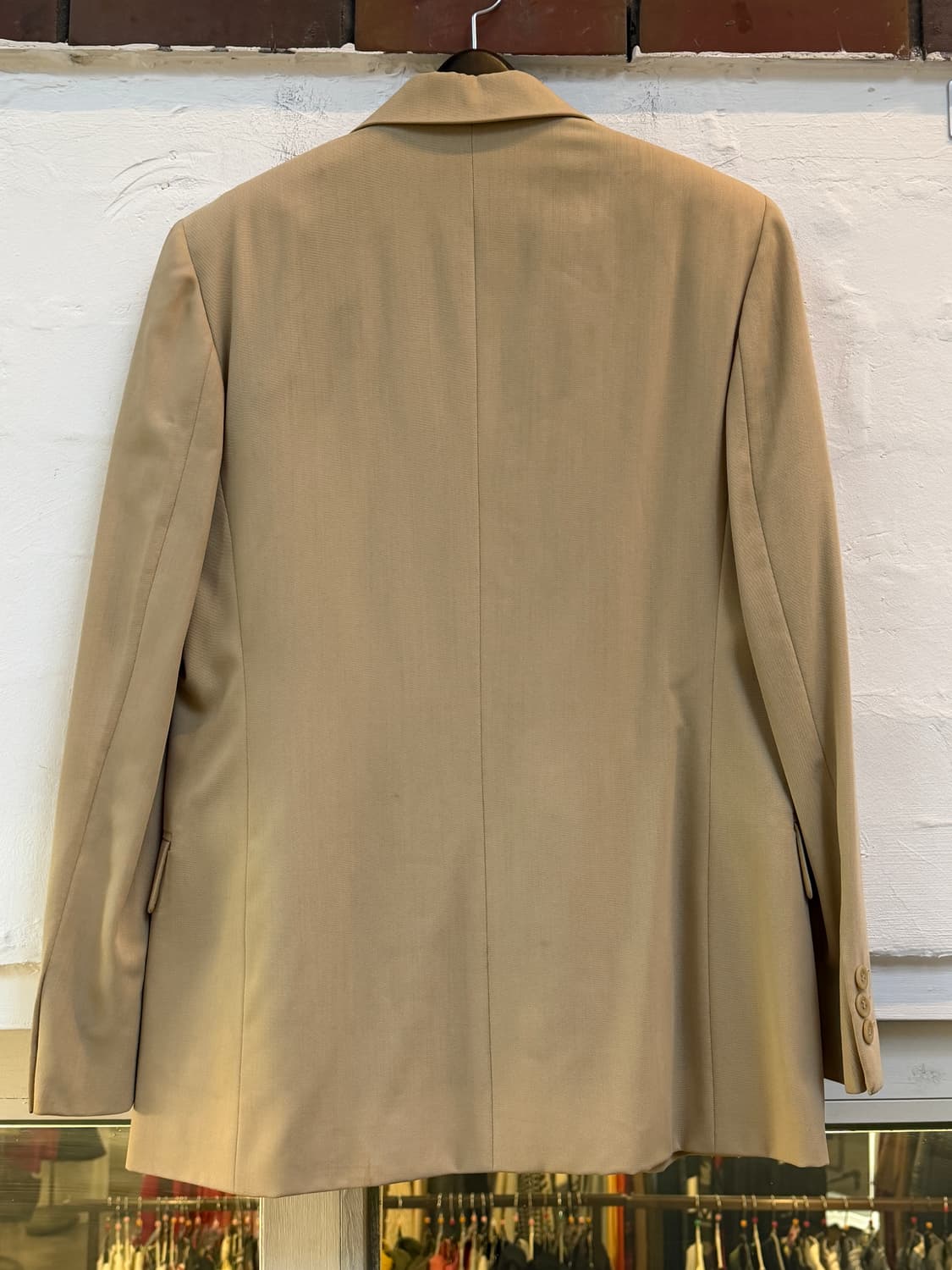 Maxmara 막스마라 울 베이지 싱글 블레이저 40 상품이미지7