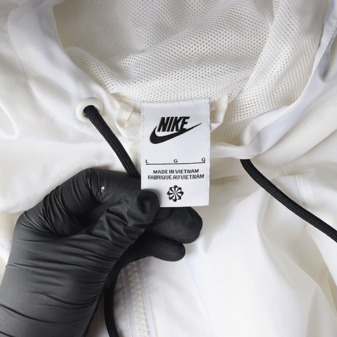 나이키 그레이 화이트 배색 윈드브레이커 L 상품이미지5