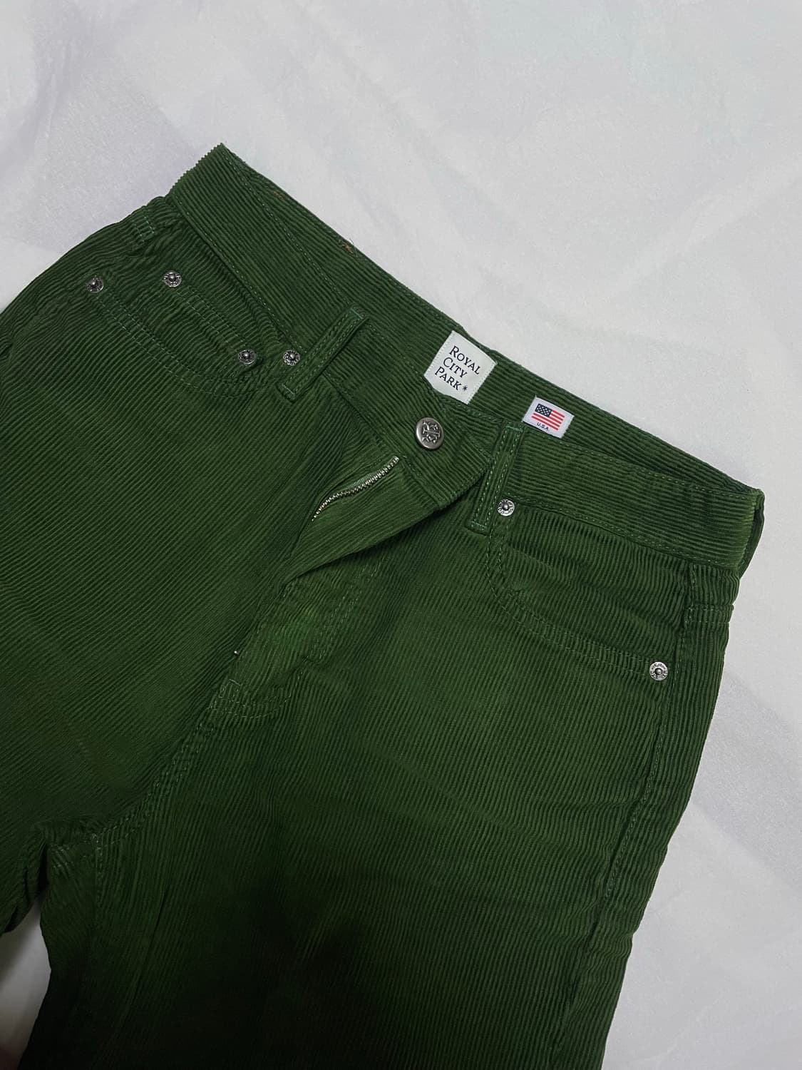 S) 로얄시티파크 코듀로이 그린 팬츠 상품이미지3