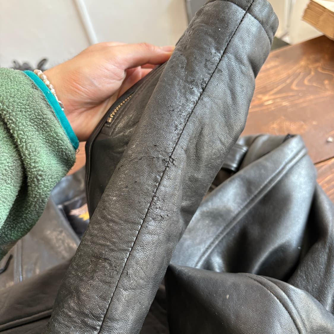 할리데이비슨 정품 더블 라이더 플레임 양가죽 자켓 상품이미지10