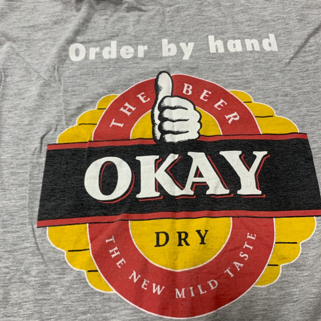XL) 90s 싱글스티치 OKAY DRY 맥주 양면 빅로고 빈티지 티셔츠 상품이미지3