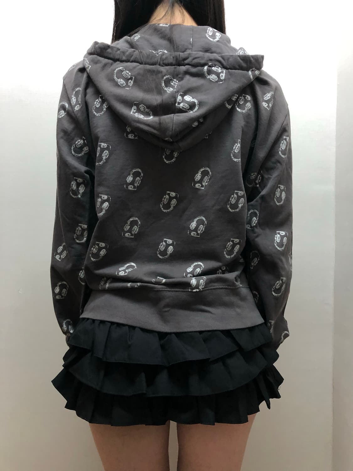 빈티지 그레이 펑크 후드집업 상품이미지8