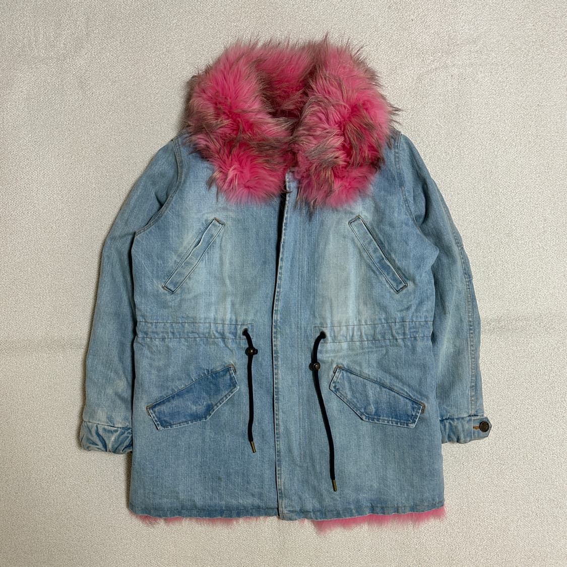 Furs66 퍼 데님 자켓 상품이미지2