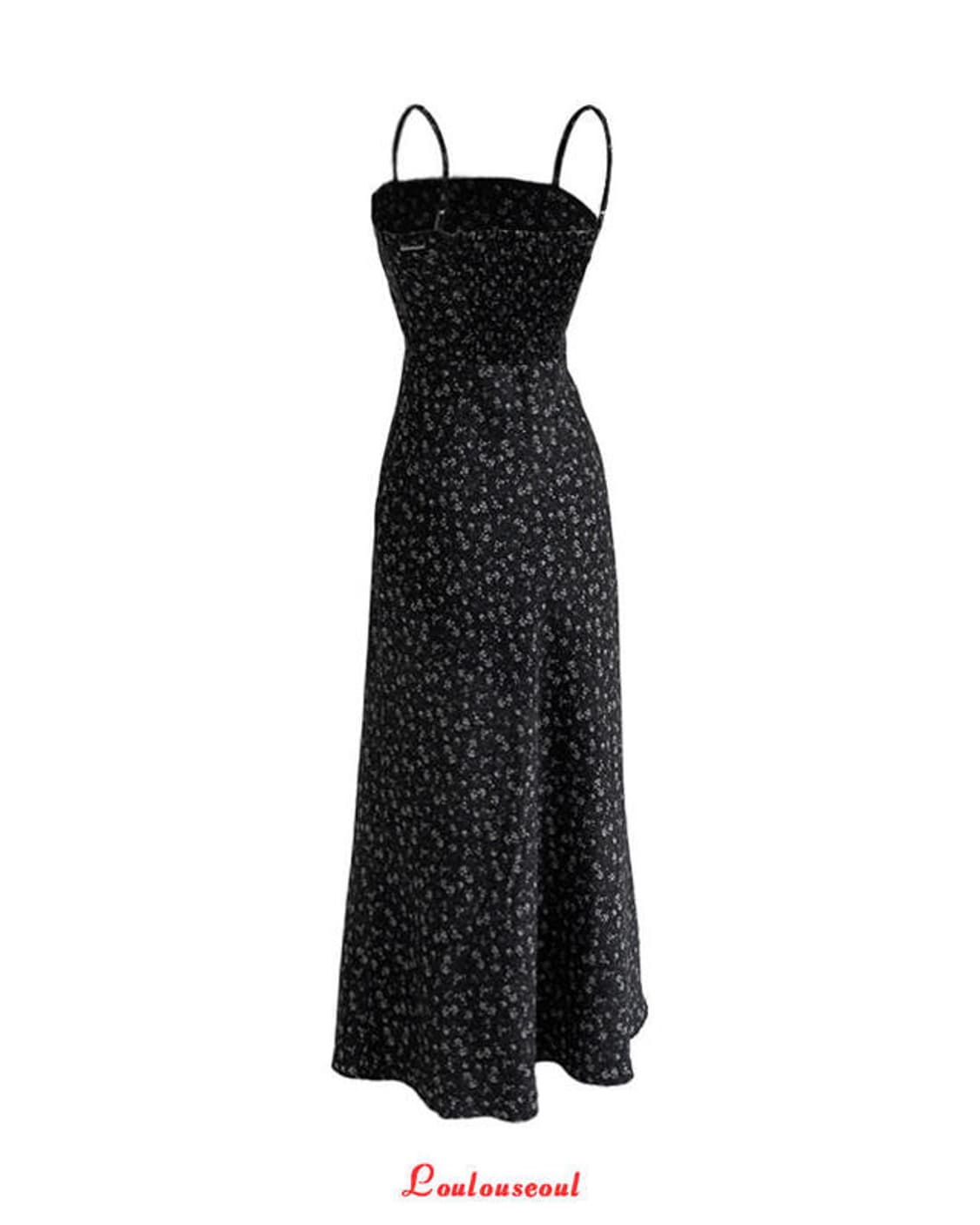 루루서울 feel pretty flower 롱 원피스 블랙 상품이미지6